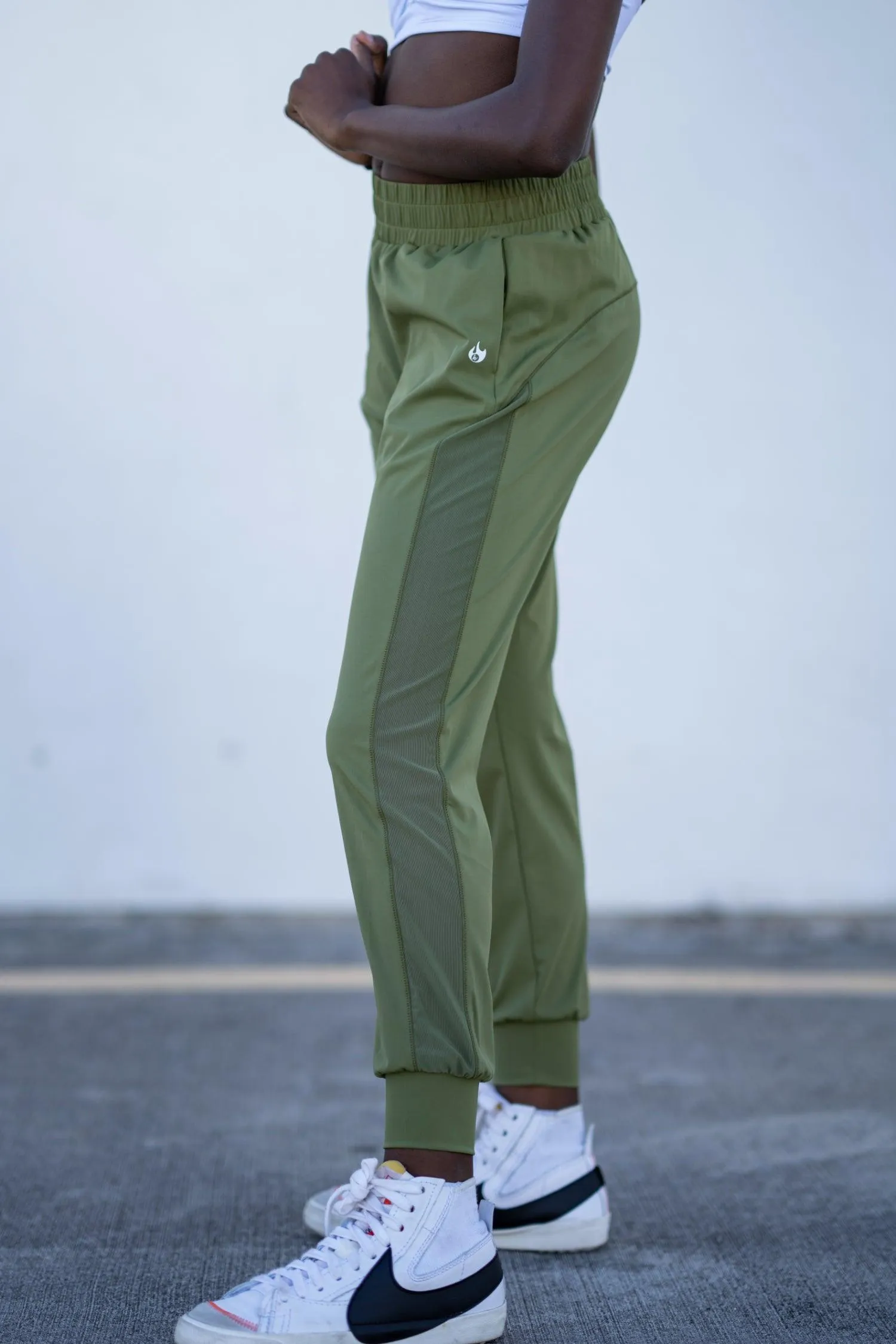 Youth Army Green Relax Joggers