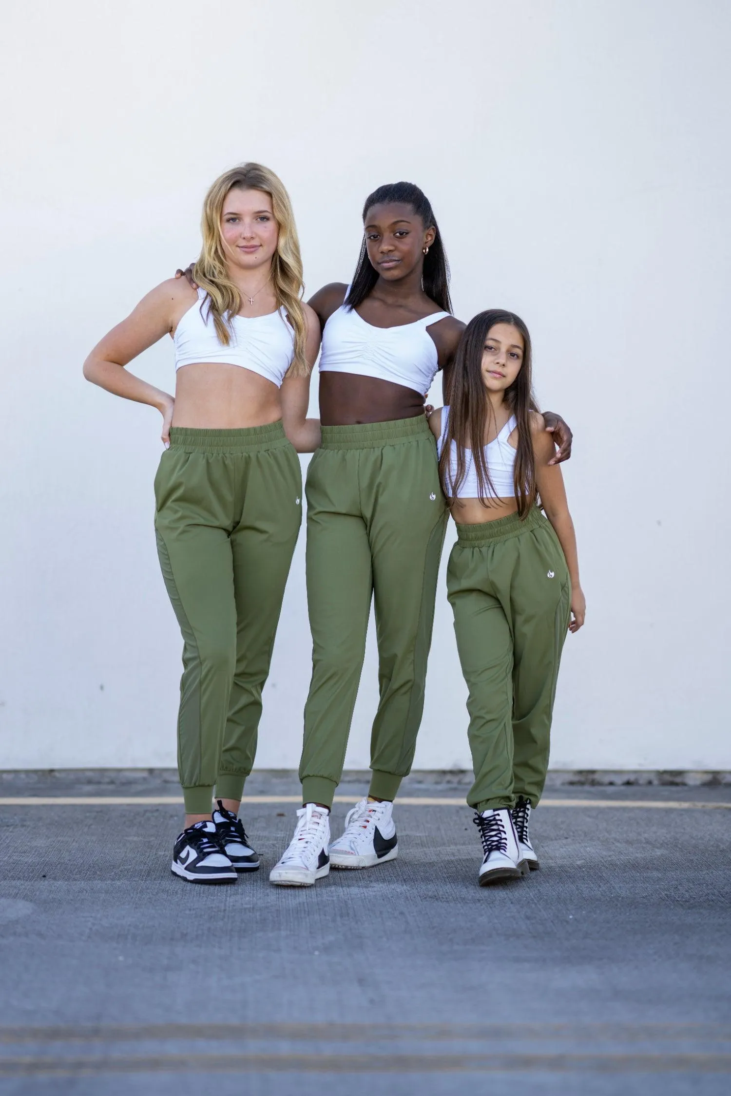 Youth Army Green Relax Joggers