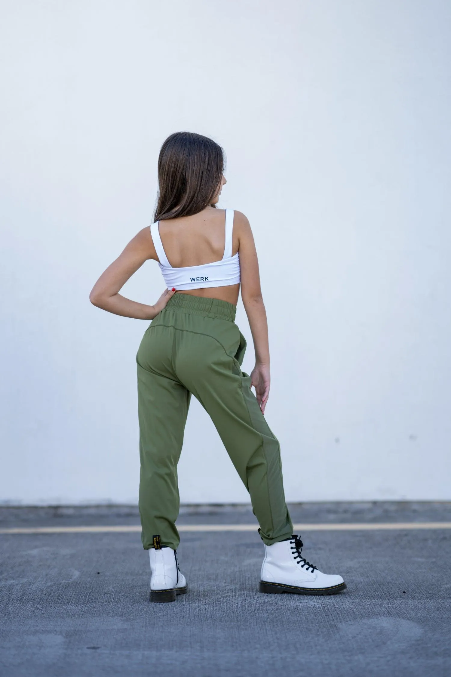 Youth Army Green Relax Joggers